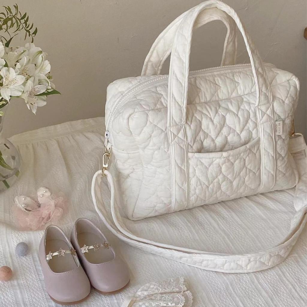 Mama-Tasche Große Kapazität Herz Umhängetasche Wickeltasche Leicht Multifunktional Baby Reise Tragetasche