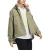 adidas Sport Performance Embroidered Logo Zip Hoodie Casual Outerwear Women Green H09762