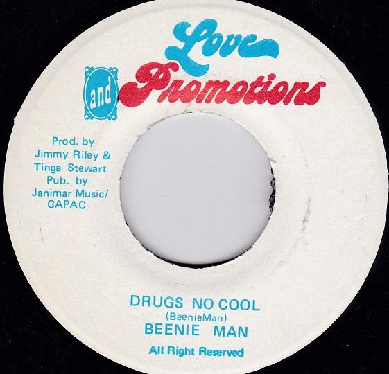 

7inch Record BEENIE MAN - Drugs No Cool none Love Promotions Jamaica Reggae, Ska & Dub Used