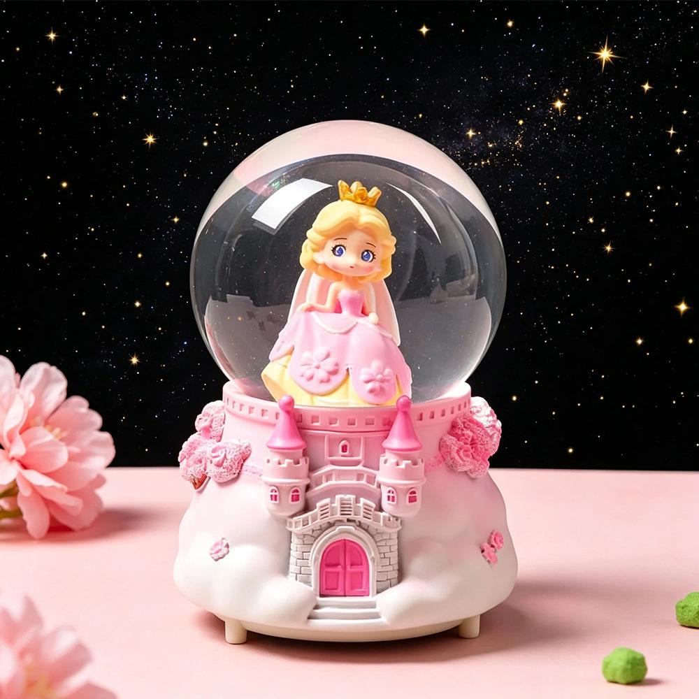 Dreamy Unicorn Crystal Ball Luminous Music Box - Snowflake Gift for Best Friend, Creative Qixi Present