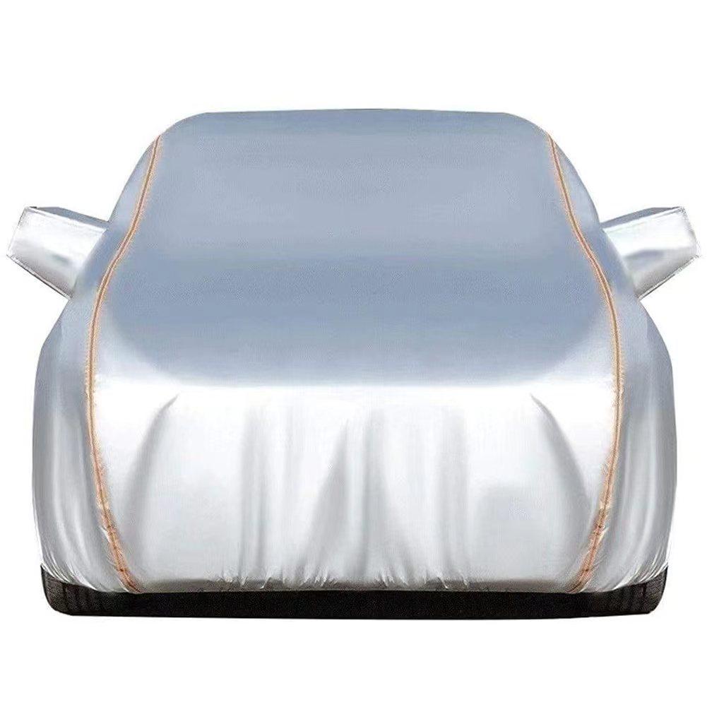 Cross-border Non-woven Cotton Car Cover - Sun, Heat, Rain, and Snow Protection Left Zipper