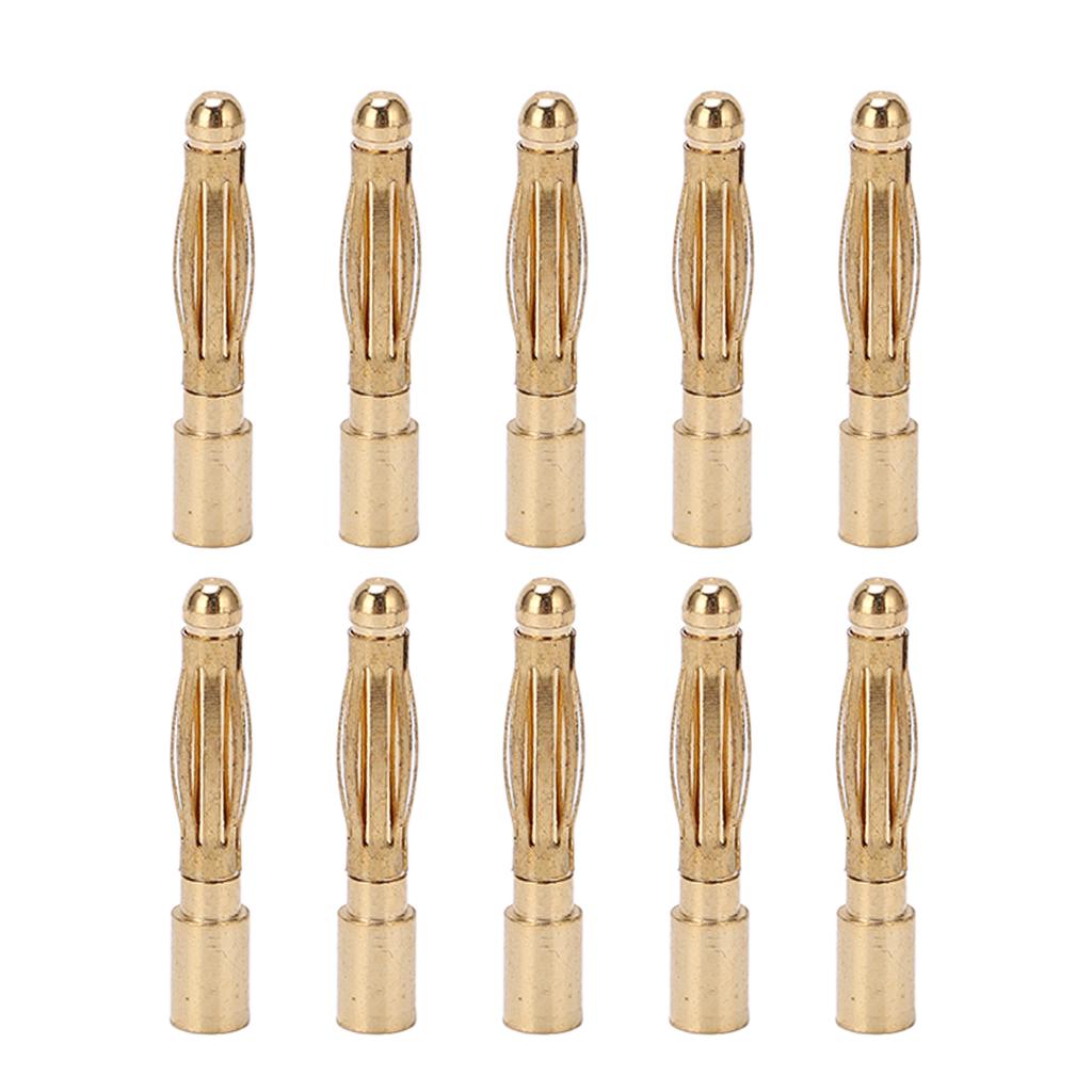 2,0 mm Bullet-Bananenstecker. Reines Kupfer, vernickelt. Bullet-Bananenstecker für Line Plug in