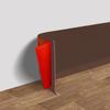 Self Adhesive Wall Base Moulding Trim 4 Inch x 3.28 Feet Home Decoration