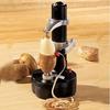Vegetable and Fruit Sharpener Electric Peeler, Automatic Peeler, Multi-functional Peeler, Kitchen Utensils, Apple, Pear, Potato, Black