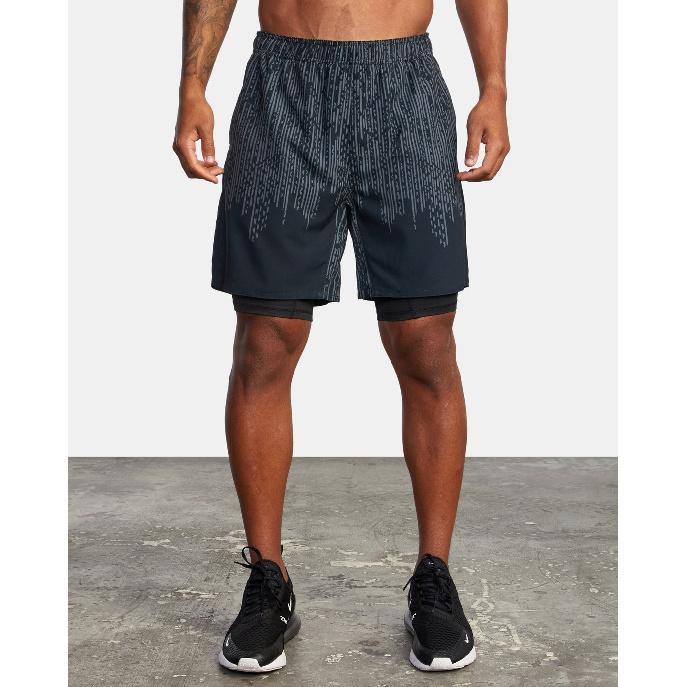 

Muscle Fitness Men S Summer Athletic Casual Basketball Solid Color Camouflage Double Layer Shorts For Men 2XL