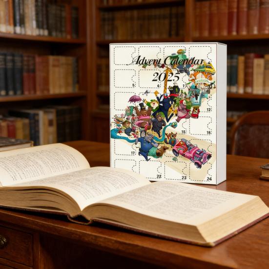 Kalendarz Adwentowy 24-dniowe Odliczanie do Świąt z 24 Akrylowymi Ozdobami Kreskówkowymi Zwierzętami Prezenty z Motywem Anime dla Dzieci Dorosłych Fanów