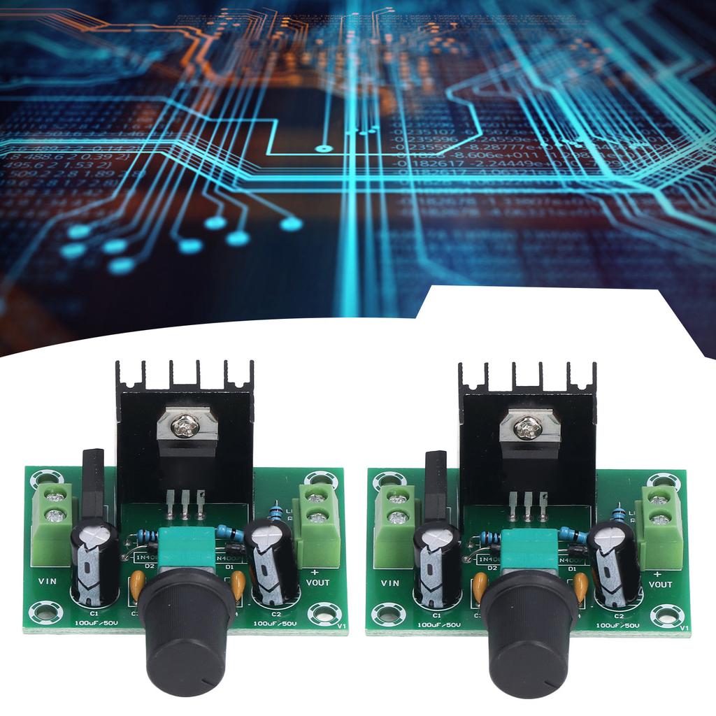 2Pcs XHM197 Voltage Regulator Plate LM317 Linear Module Sensor AC DCDC Large Heat Dissipation