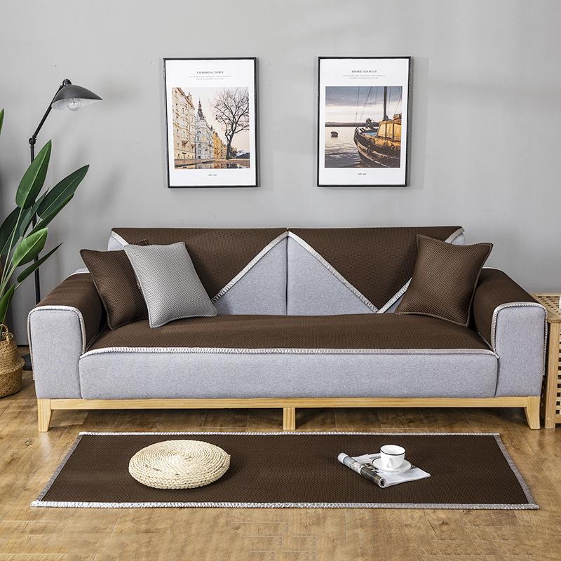 

Летняя диванная подушка. Новая классная подушка. Дышащий нескользящий кожаный чехол для дивана. 60x60CM