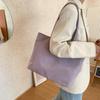 Canvas Bag Women's Japanese Versatile Shoulder Tote Bag Simple Large Capacity Korean Version Simple Tote Bag
