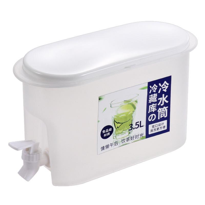 6.5L Cold Water Kettle with Faucet - Home Ice Beverage Pitcher for Fruit and Flower Tea