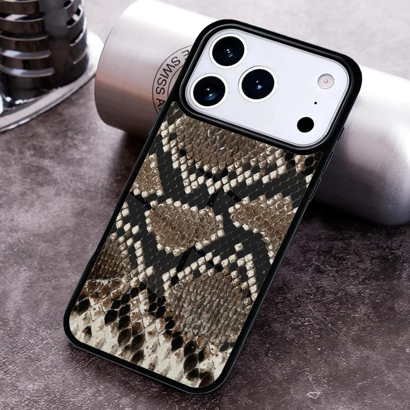 Cobra Python Snake Skin Phone Case For iPhone 17 16 15 14 13 12 11 Pro Max Plus 17Air Soft Silicone Cover