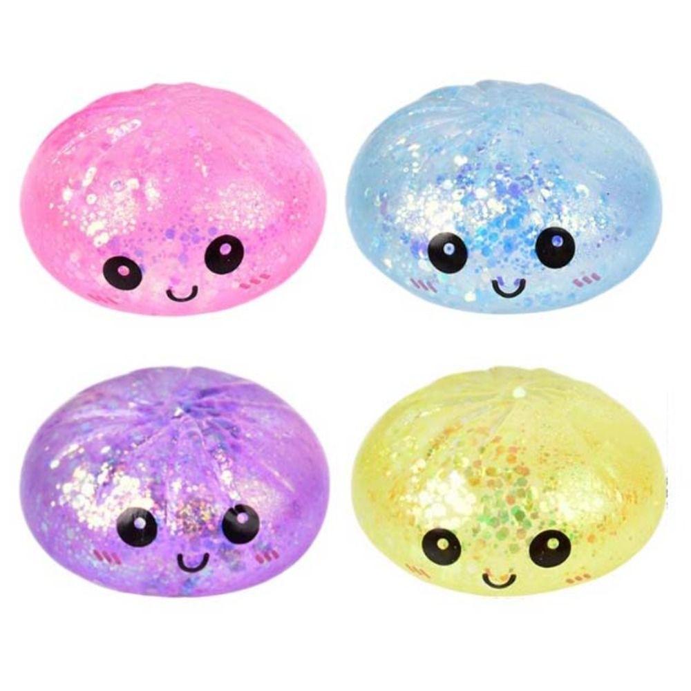 with Steamer Dumpling Squishy Toys Glitter Sensory Fidget Ball Squishy Dumpling Kids Adults
