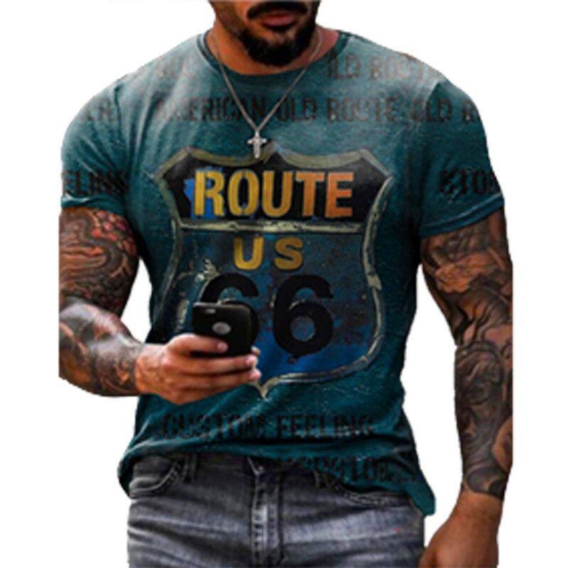 Men's Summer T-shirt 3D Yin Yang Bagua Printed Men's and Women's T-shirt