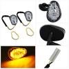 1 Pair Motorcycle Amber LED Turn Signal Light Indicator Lamp Flush Mount For Yamaha YZF R1 R6 R6S