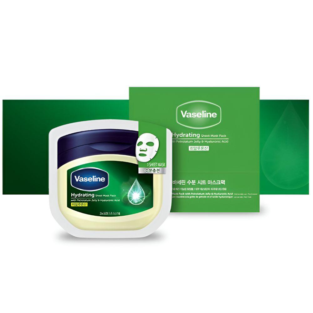 [10 Sheets] Vaseline Hydrating Sheet Mask 23ml X 10 Units Deep Moisture & Intensive Hydration