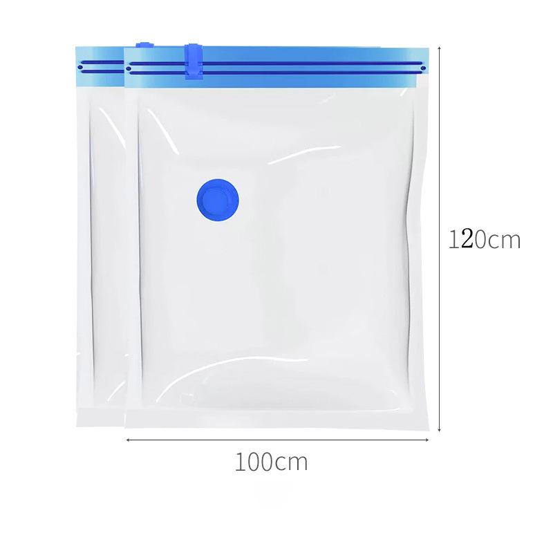 Transparent Large Vacuum Storage Bag for Clothes & Quilts - Moisture-Proof with Pump