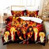 Kiss Band Bedding Set Single Rock Print Bed Set With Pillowcase Bed Duvet Cover Soft Single Double Queen Super King Size Bedroom