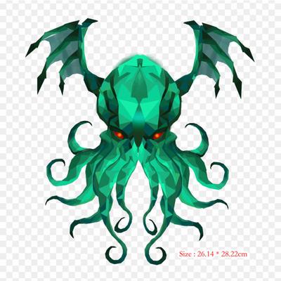 Octopus Iron On Heat Transfer Printing Vinyl Patches Sticker for Clothes DIY Appliques Washable Patches