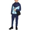 Nike Full-Zip Hooded Jacket With Colorblock Letter Print Kids Tops Blue FD3285-410