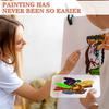 BHBL 21 PCS Acrylic Paint Palette Clear Paint Pallet Non-Stick Oil Paint Tray Palette for Oil DIY Craft Art Painting