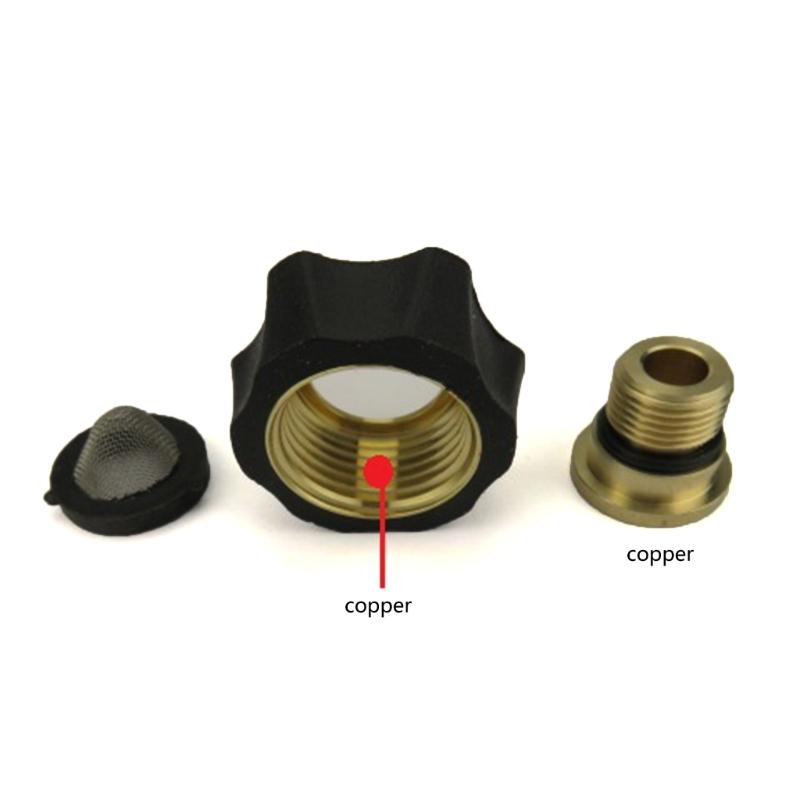 Inlet Adapters for Pressure Washer Pumps 3/8Inch NPT Male Thread And 3/4 Inch GHT Female Hose Fitting With Debris Filter