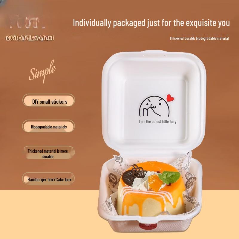 Disposable Square Wheat Straw Food Container