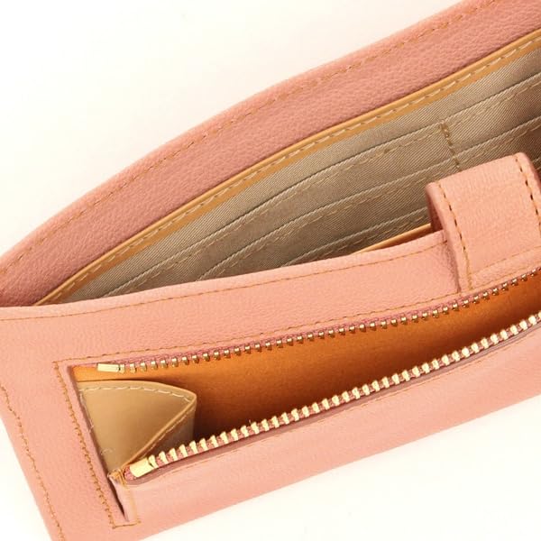Genten Fresco Thin Wallet, Peach Beige