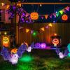 Halloween Solar-Powered Bat Pathway Light Weather Proof 3D Purple Bat Figurine with Stake