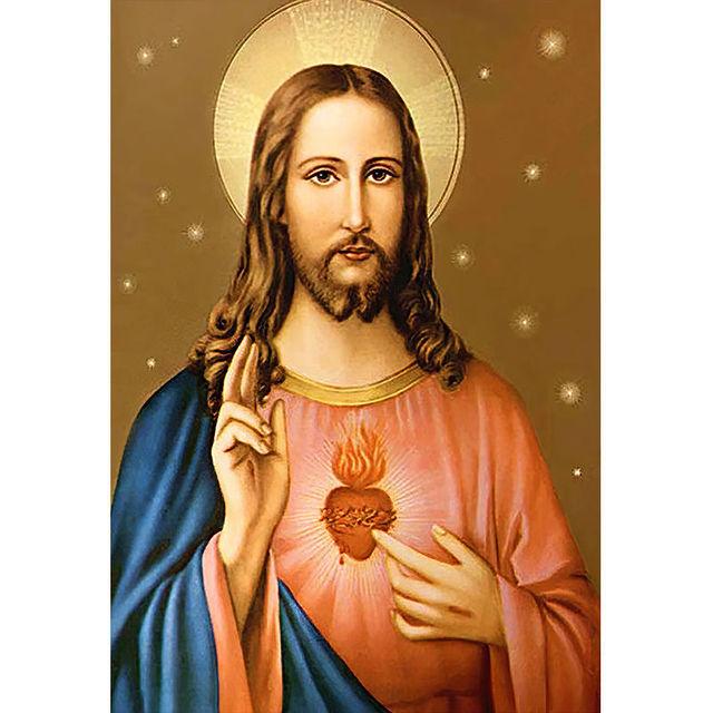 

Священное Сердце Иисуса Дева Мария Гваделупская Картина на холсте Печать постера Настенная картина для гостиной Офис Декор Без рамки 21*30cm No Frame