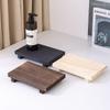 Square Wooden Tray for Decorative Displays, Photography, and Restaurant Decor