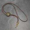 Practical PU Leather Chain Necklace Comfortable Unisex Jewelry Bolo Tie Fashion For Office Travel And Casual Use