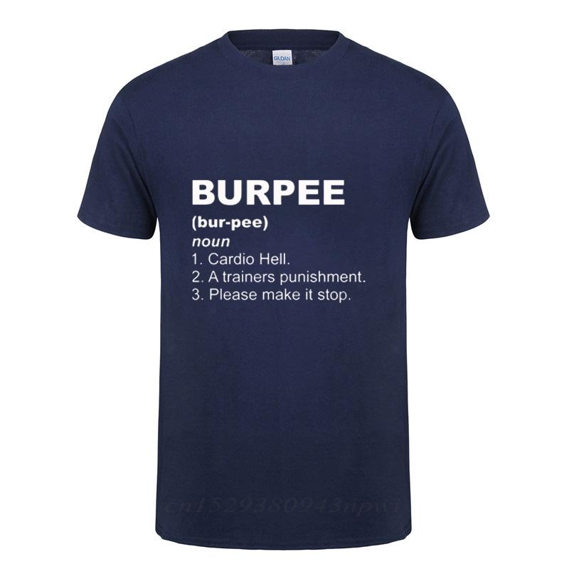 Büro Burpee Definition T-Shirt Lustiges Geburtstagsgeschenk für Männer Streetwear Lockeres Baumwoll-T-Shirt Crossfit Trainingskleidung