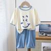 New Yaser Home Clothes Three-quarter Sleeve Suit Boys and Girls Popular Pajamas Summer Thin, Medium and Large Children's Air-conditioned Clothes