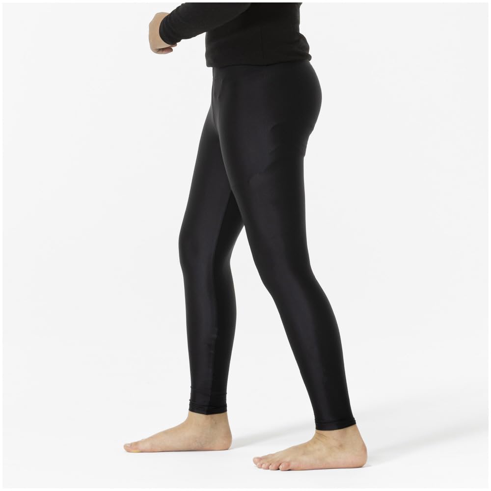 Mizuno Long Size Black Baseball/Softball Tights, 130, Kids,