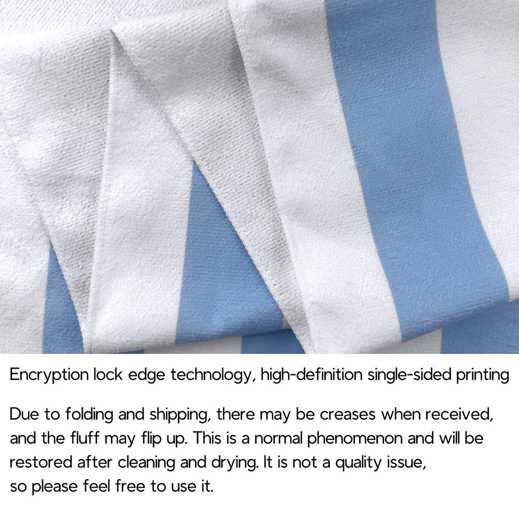 1pc personalized and fashionable beach towel, ultra-fine fiber absorbent beach towel, outdoor vacation swimming beach towel
