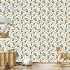 Toucans Wallpaper White and Light Gray for Living Room and Bedroom 50x1000