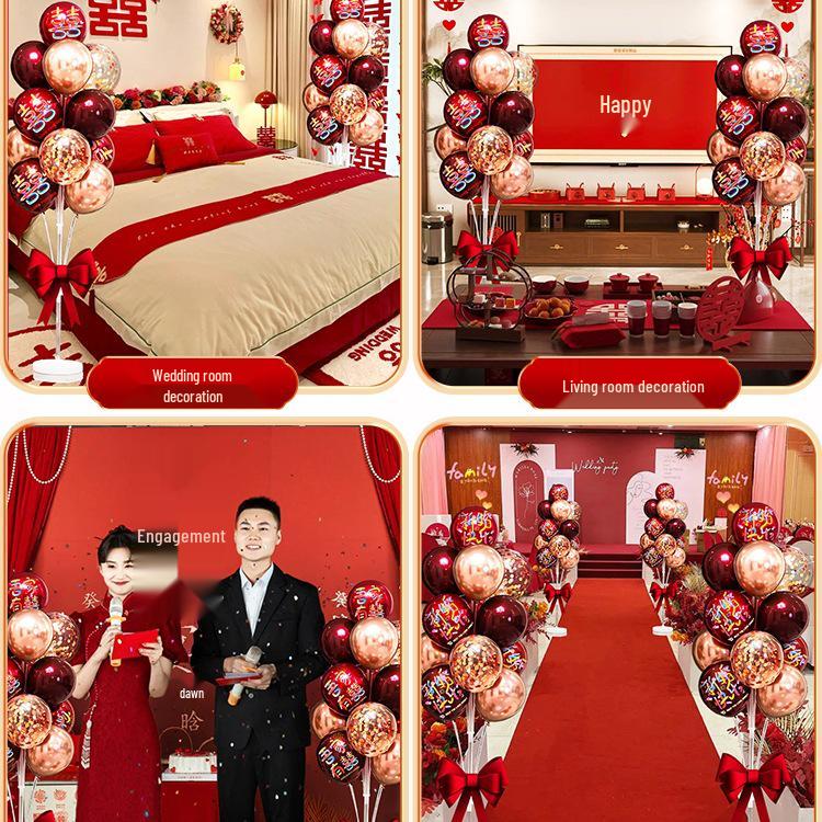 Wedding and Engagement Balloon Floor Decoration Set
