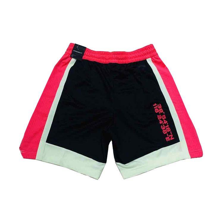 Jordan Basketball Color Block Sports Shorts SS20 Men Shorts Black Red CW7080-654
