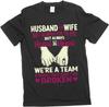 Silver Lake T-shirts Men's Husband and Wife T-Shirt Couple Valentine's Day Relationship