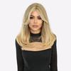 Perucă Bob Stratificat Blond Cenușiu cu Breton Cortină - Straturi Pre-Tăiate cu Aspect Natural pentru Purtare Zilnică