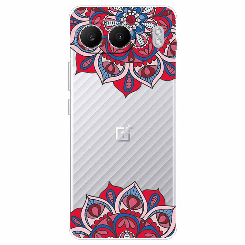 For One plus Nord 4 Case 6.74'' Flowers Transparent TPU Silicone Funda Capa for Oneplus Nord 4 Nord4 5G Soft Covers Coques bags