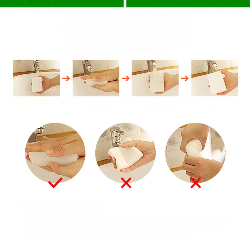 20PCS White melamine sponge wipe clean magic wipe kitchen, office