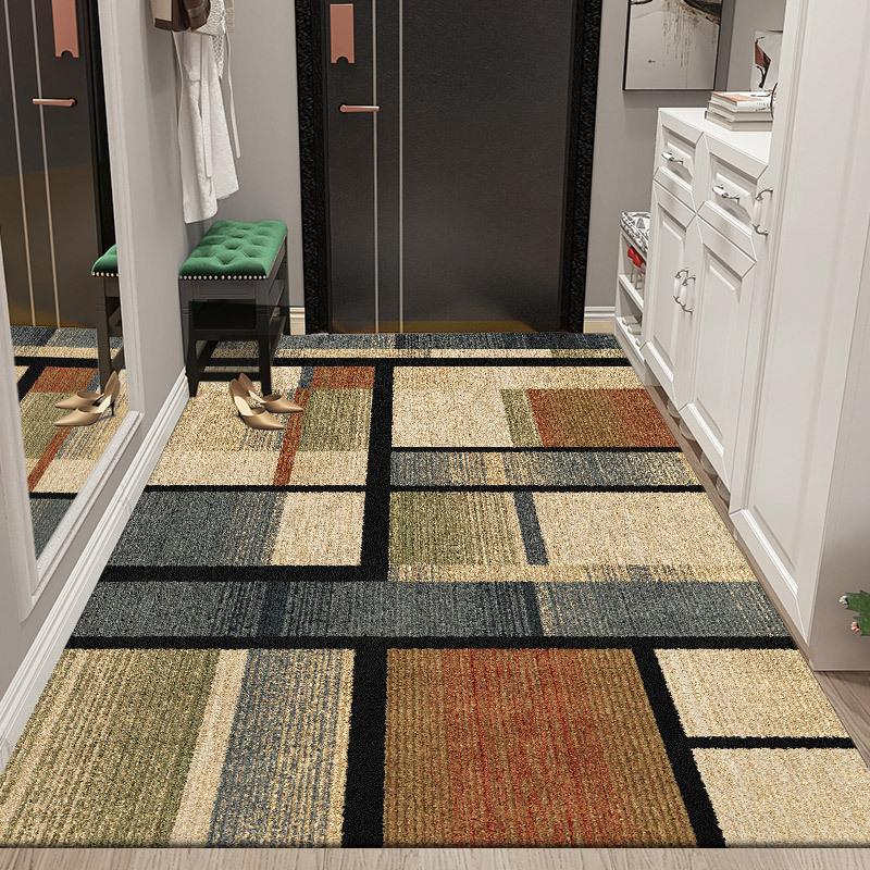 Entrance Door Floor Mat Dirt Resistant Light Luxury Living Room Carpet Easy To Maintain Door Mat Anti Slip Foot Mat