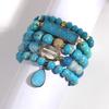 Elegant Stone Bracelet Handmade Beads Jewelry Natural Stone Jewelry Stone Texture Perfect for Friend or Lover Present