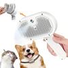 Opgraderet Kæledyrs Spray Pelspleje Kam Dampende Flydende Hårfjerning Rengøring Damp Børste Styling til Hunde Katte Tilbehør