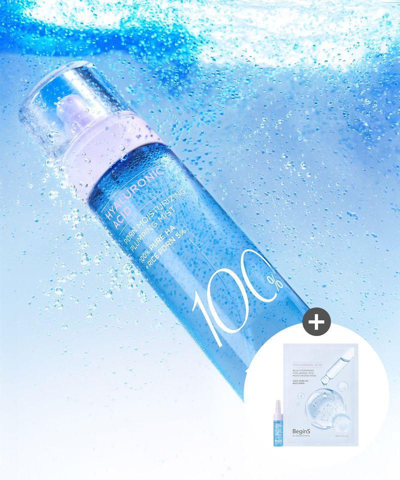 Blue Hydrangea Hyaluronic Acid 100 PDRN Moisture Plumping Mist (Free Gift: 7ml Moisture Serum + 1 Moisture Mask)