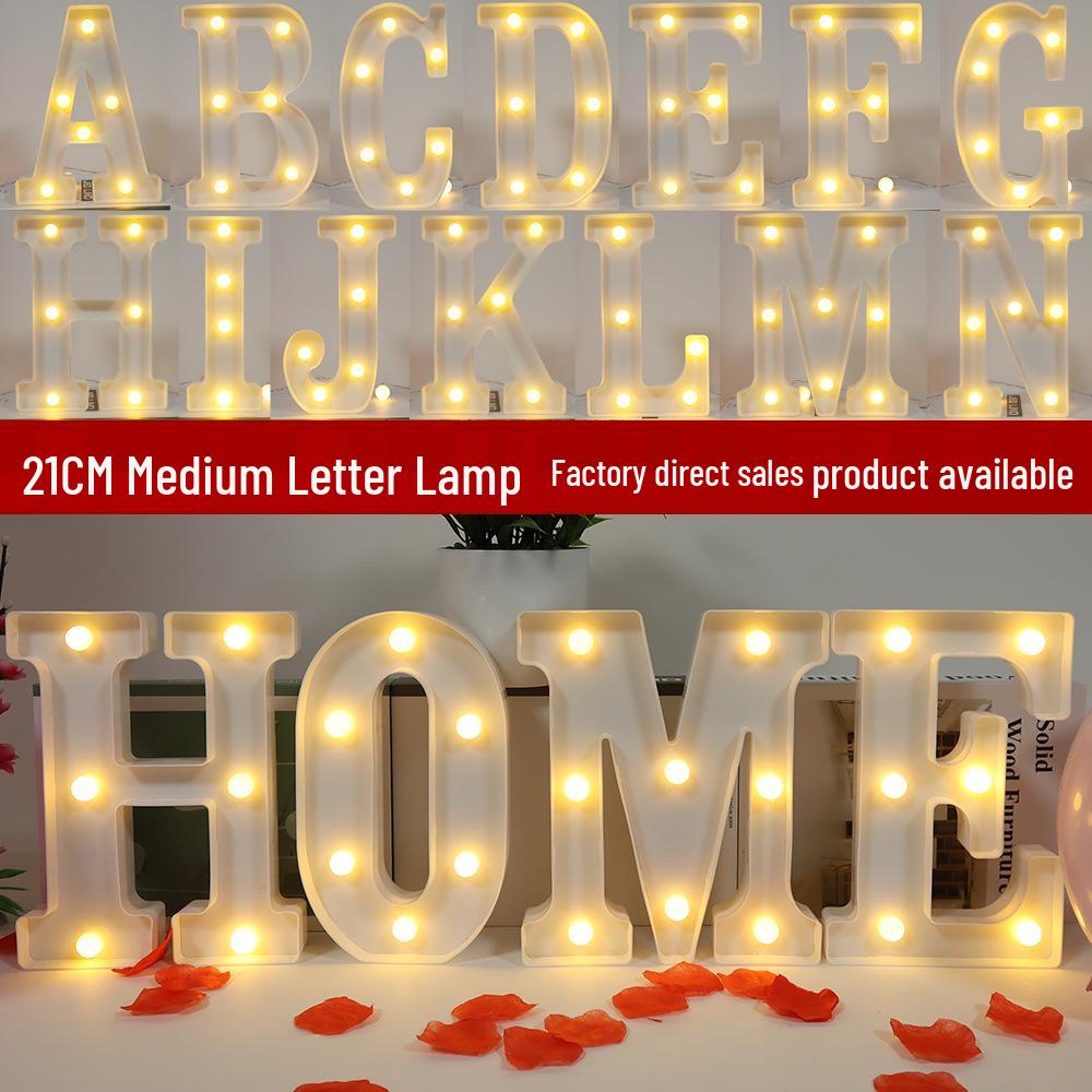 LED Alphabet Light Signs for 'Marry Me' Proposals and Birthdays – 26 Luminous Letters