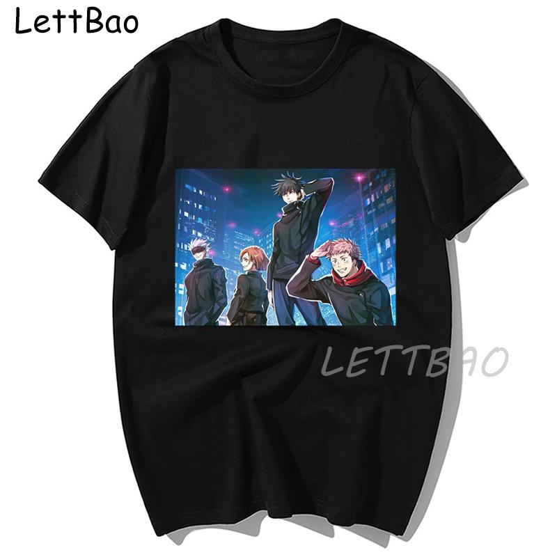 Harajuku T Shirt Jujutsu Kaisen Anime Graphic Tees Men S Clothing Punk Casual Tees Plus Size