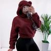 Fall Winter New Fleece Rabbit Ears Hoodie Sweatshirt