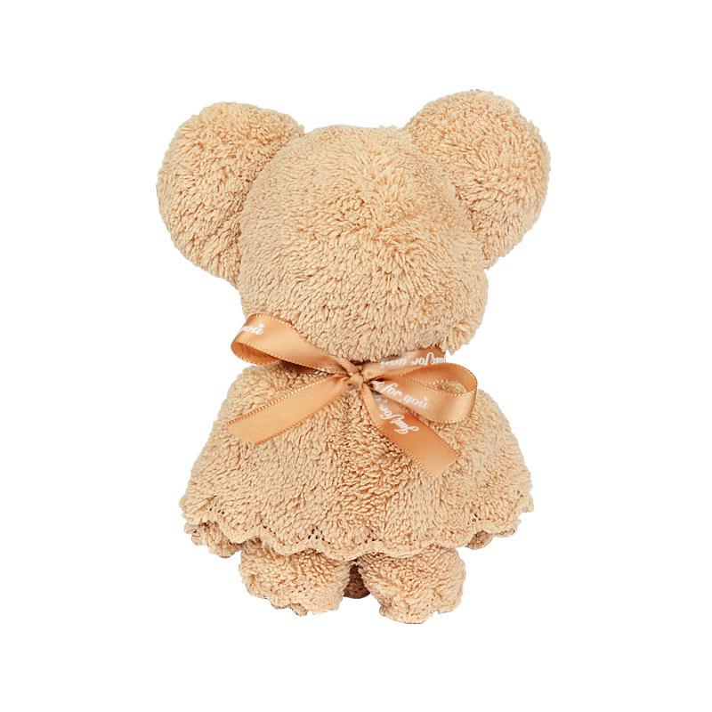 Bear-Shaped Coral Fleece Towel - Ideal Party or Event Gift
